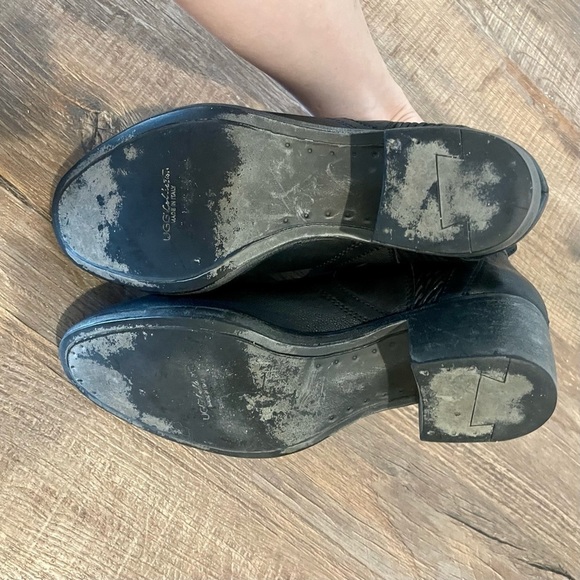 UGG Collection Felisa Black Leather Booties - Picture 7 of 8